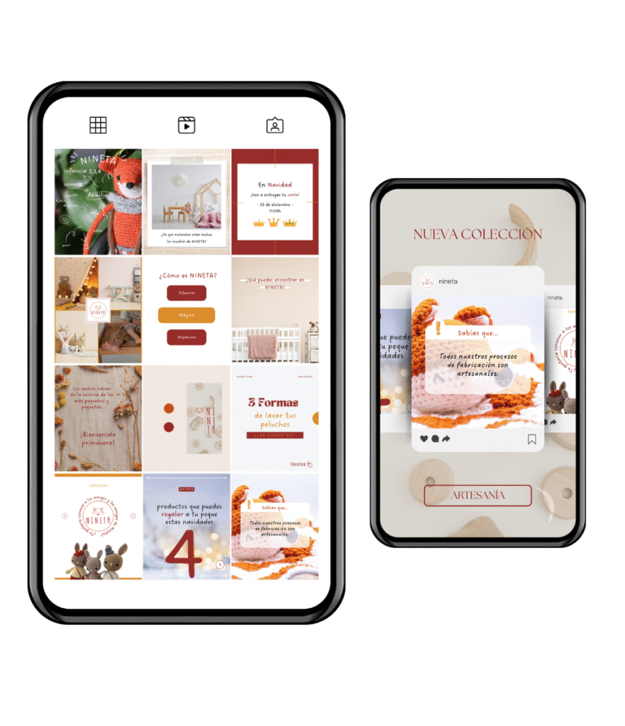 Diseño feed de instagram diseño plantillas canva