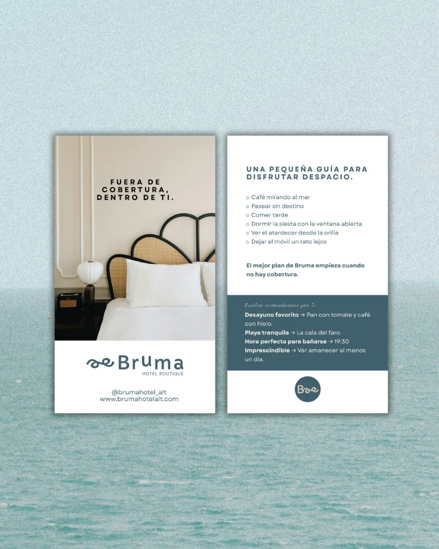 Hotel logo Bruma diseño gráfico valencia