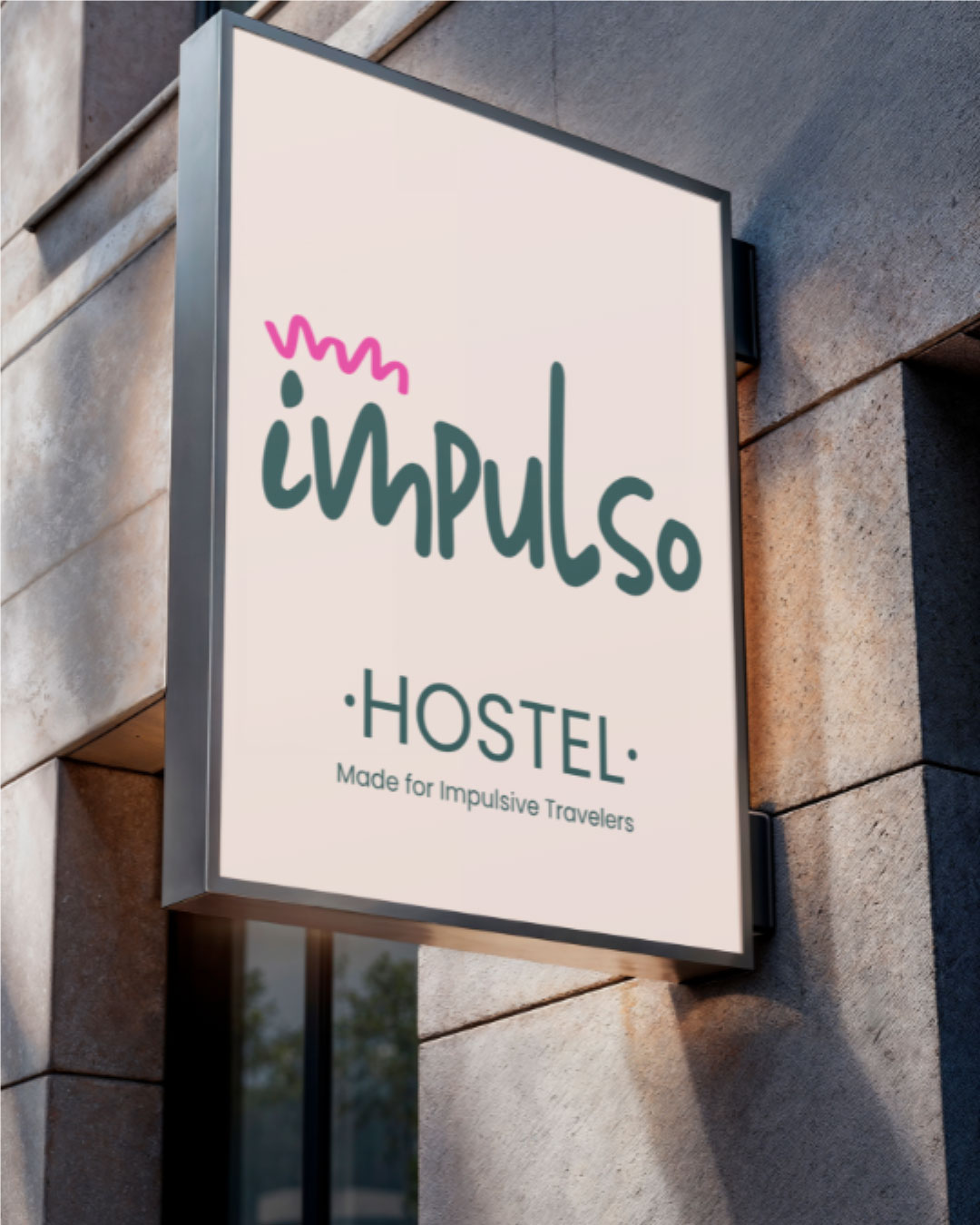 logo identidad visual hostel branding