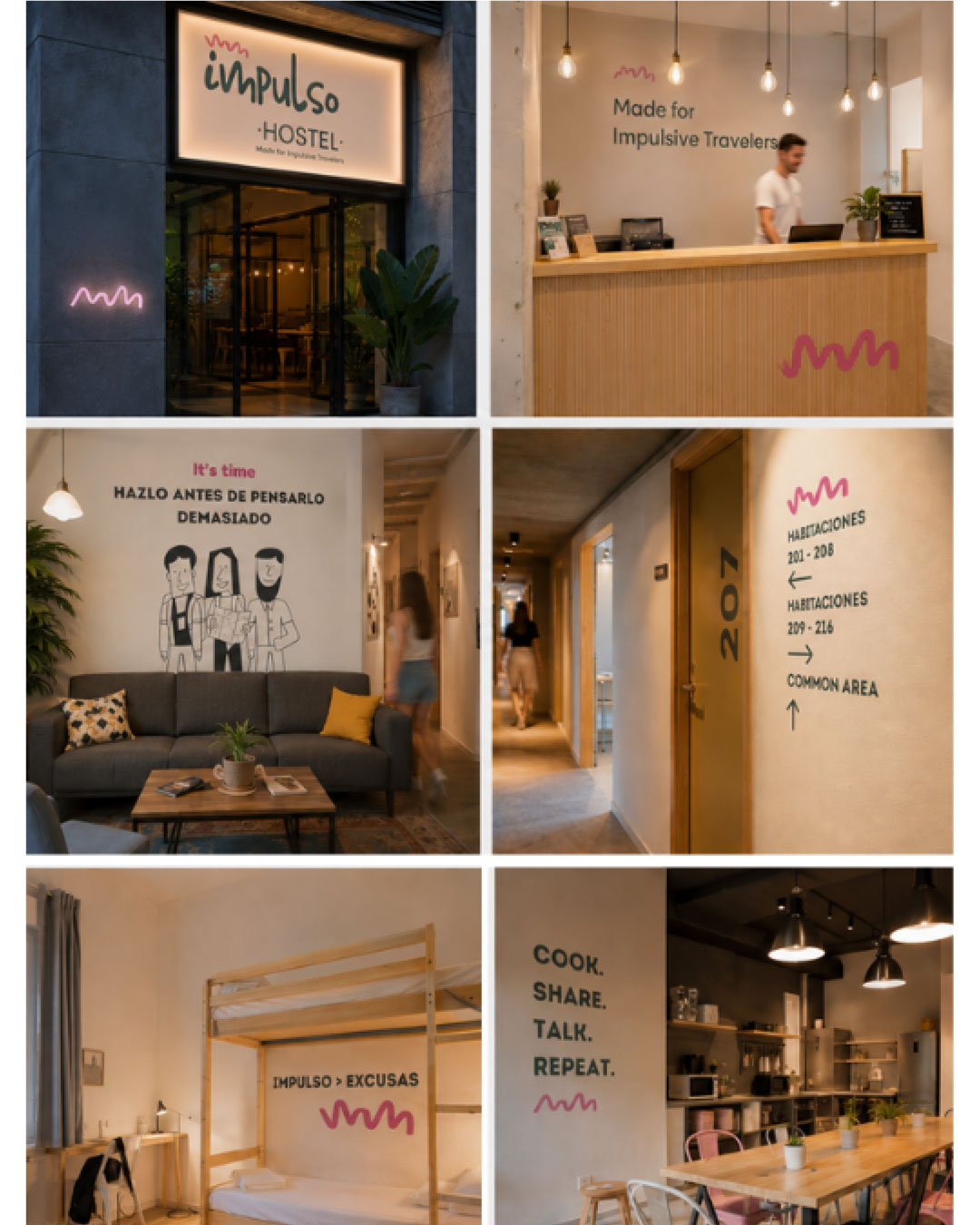 diseño gráfico logotipo hostel europa